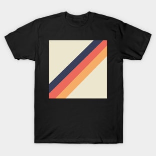 70s Vintage Style Retro Stripes T-Shirt